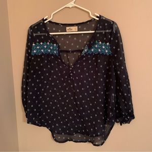 Hollister Blue Blouse